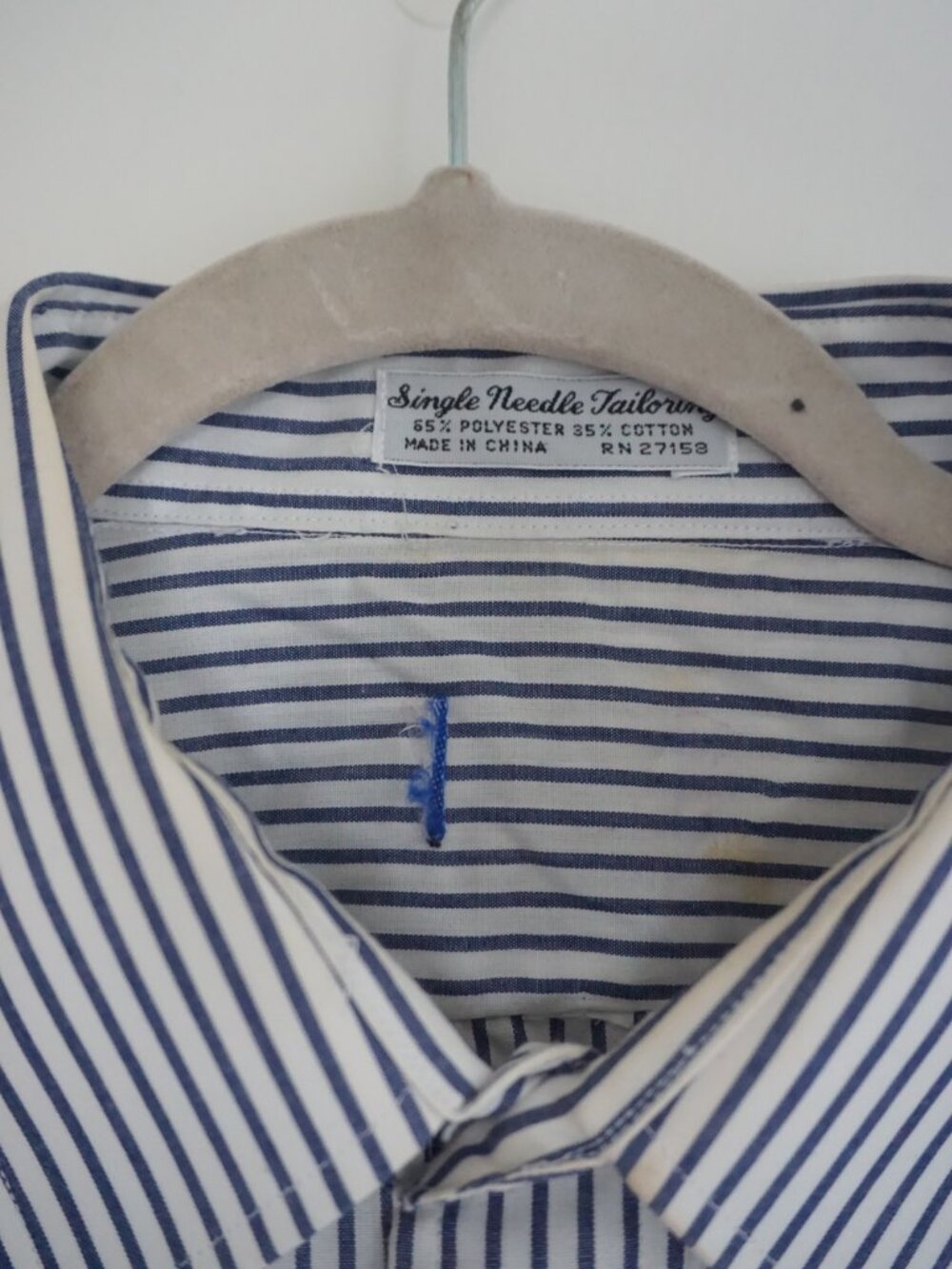 Vintage Minnie Mouse Blue White Stripe Disney Button Front Tunic Shirt XL - Picture 11 of 16